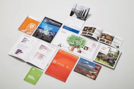 Printing of flyers, posters, brochures, catalogs